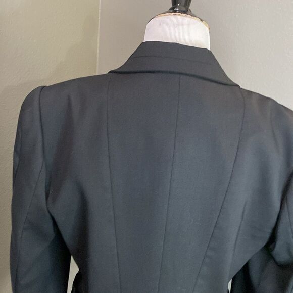 Just Cavalli Wool Black Two Button Women's Blazer US 8 medium IT 44 - Picture 14 of 15